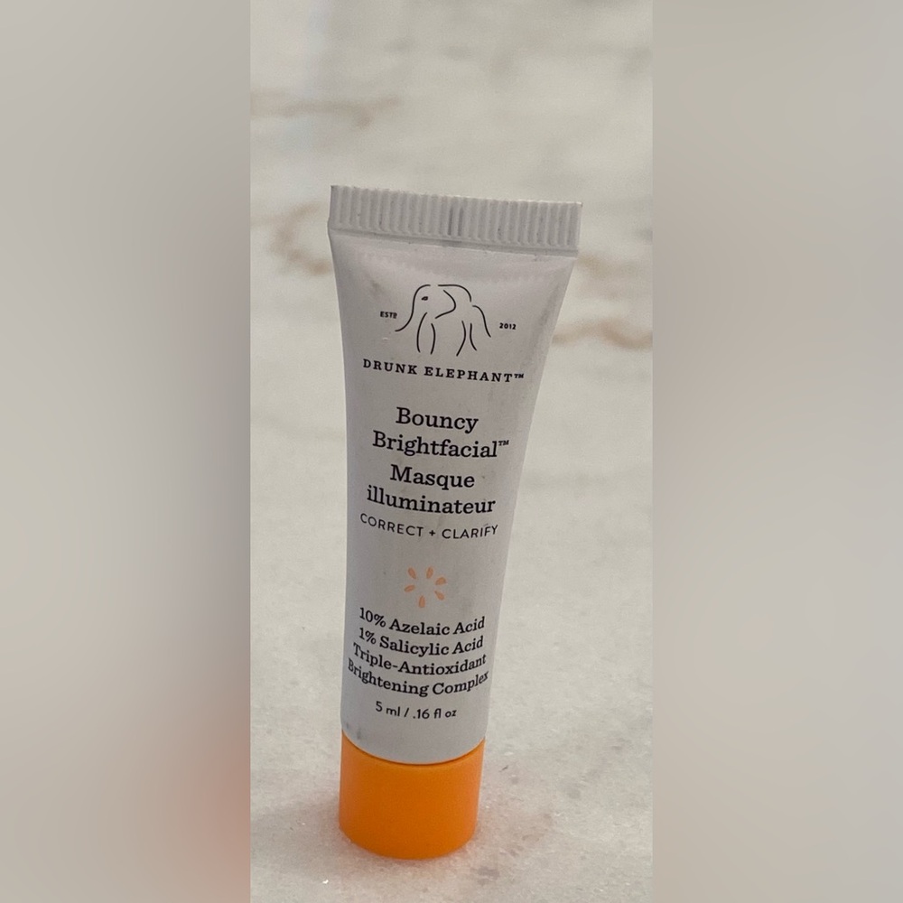 5mlDRUNKELEPHANTBouncyBrightfacialBrighteningMask10%AzelaicAcid+1%SalicylicAcid